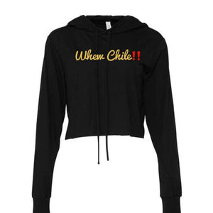 Cubana Kiss Whew Chile Cropped Long Sleeve with Hood - Purposefully Crafted By Koko