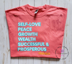 #Goals T-Shirt - Purposefully Crafted By Koko