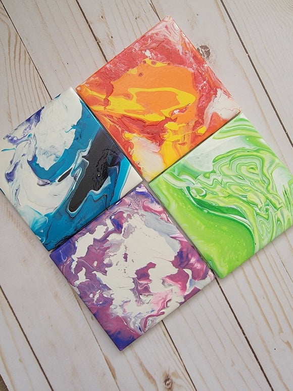 Hand Painted Coaster Set - Purposefully Crafted By Koko