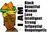 IAM Black, Beautiful Afro Woman Natural Hair TShirt - Purposefully Crafted By Koko