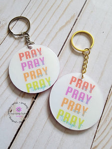 Pray Keychain - Purposefully Crafted By Koko