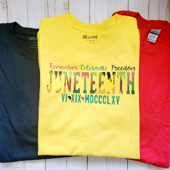 Remember & Celebrate Freedom Juneteenth Shirt - Purposefully Crafted By Koko