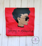 Strong & Powerful Afro Woman Natural Hair TShirt, Black Woman Shirt, Afrocentric Tee, Afro Lady - Purposefully Crafted By Koko
